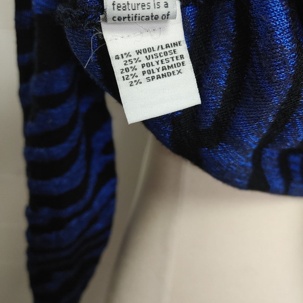 Diane Von Furstenberg wool zebra sweater size XS - Picture 10 of 13